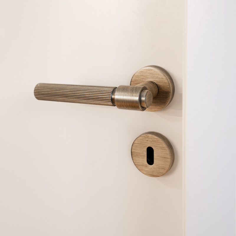 Fittings Design Door handle - Antique bronze - Model HELIX 200