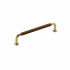Handle 1353 - Polished brass/leather wrapped brown