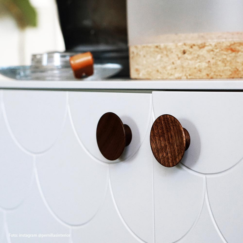 Knob Olympia - 50mm - Walnut