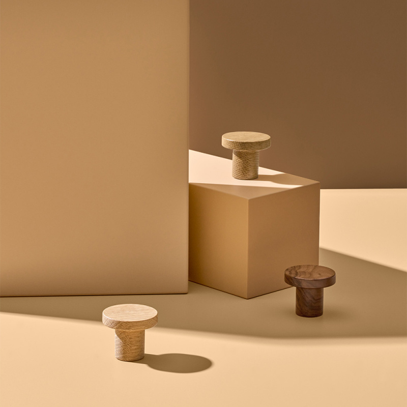 Knob Circum - 33mm - Untreated oak