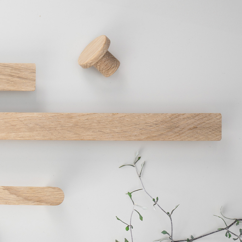 Knob Circum - 33mm - Untreated oak