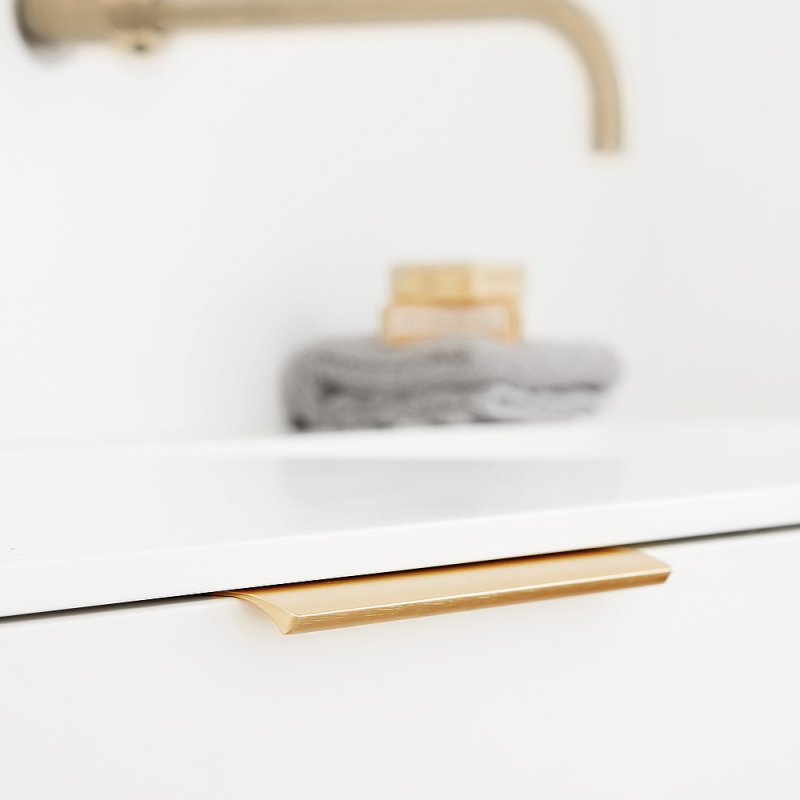 Profile handle Edge Straight - 40mm - Stainless steel look