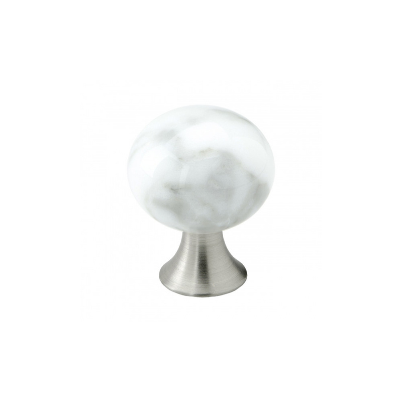 Knob Bead Straight - 28mm - Marble/grey