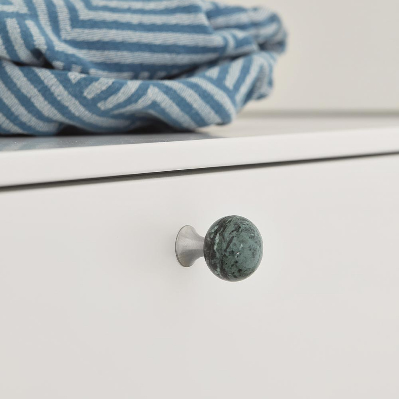 Knob Bead Straight - 28mm - Marble/green