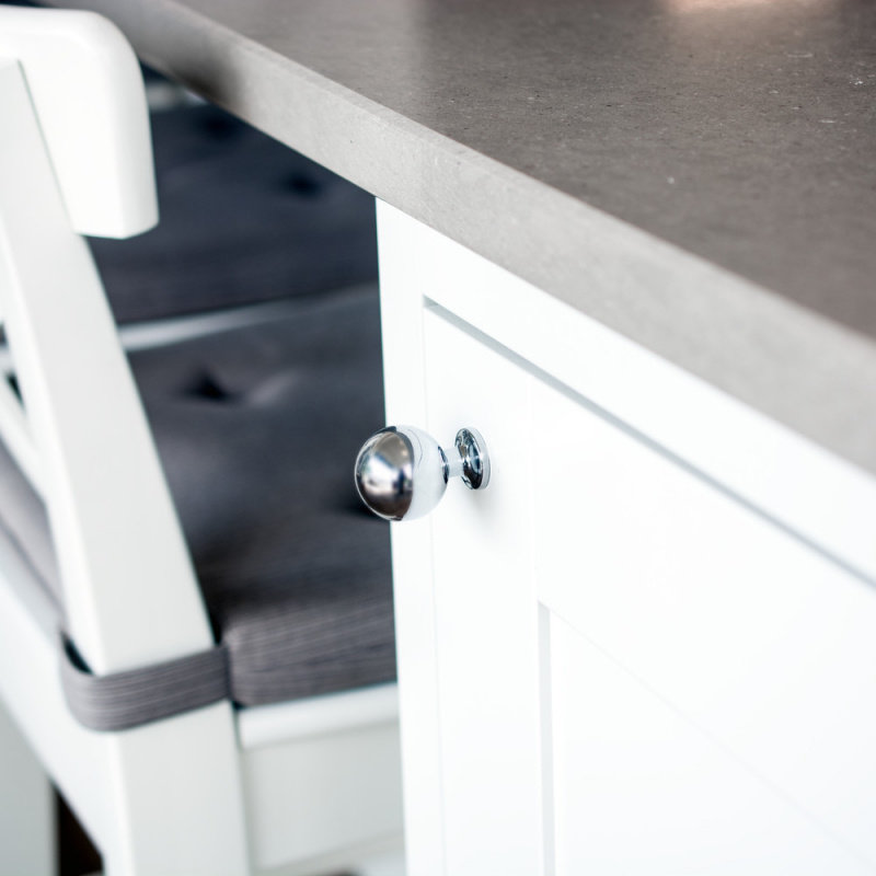 Knob Lily - 30mm - Chrome