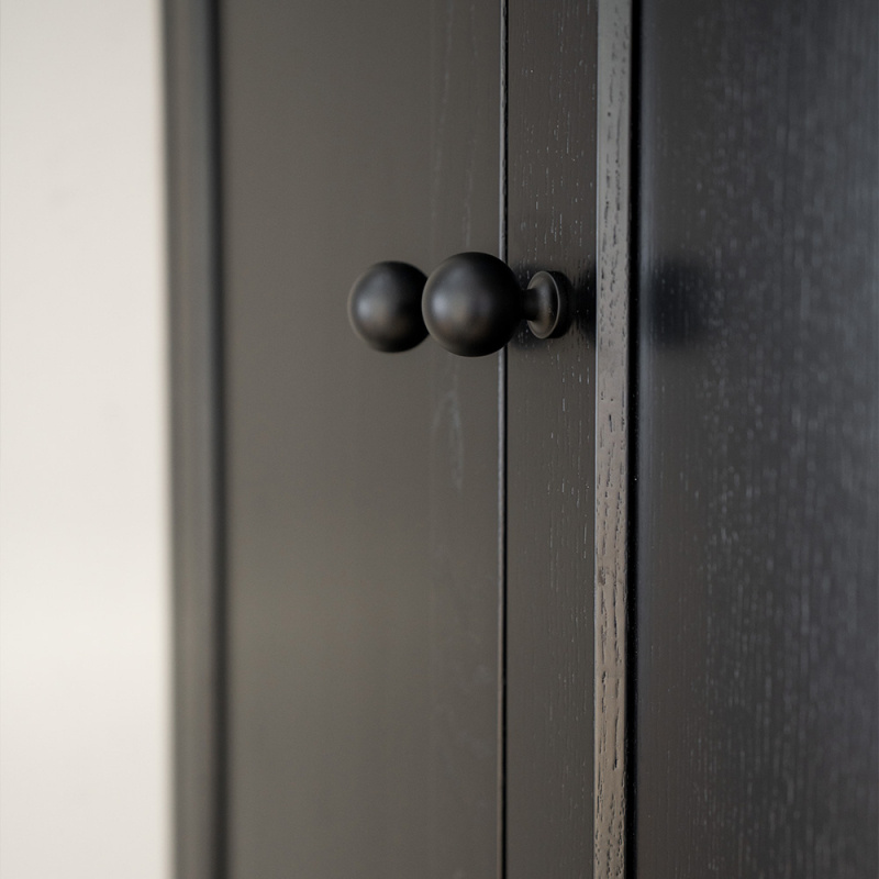 Knob Lily - 30mm - Matt black