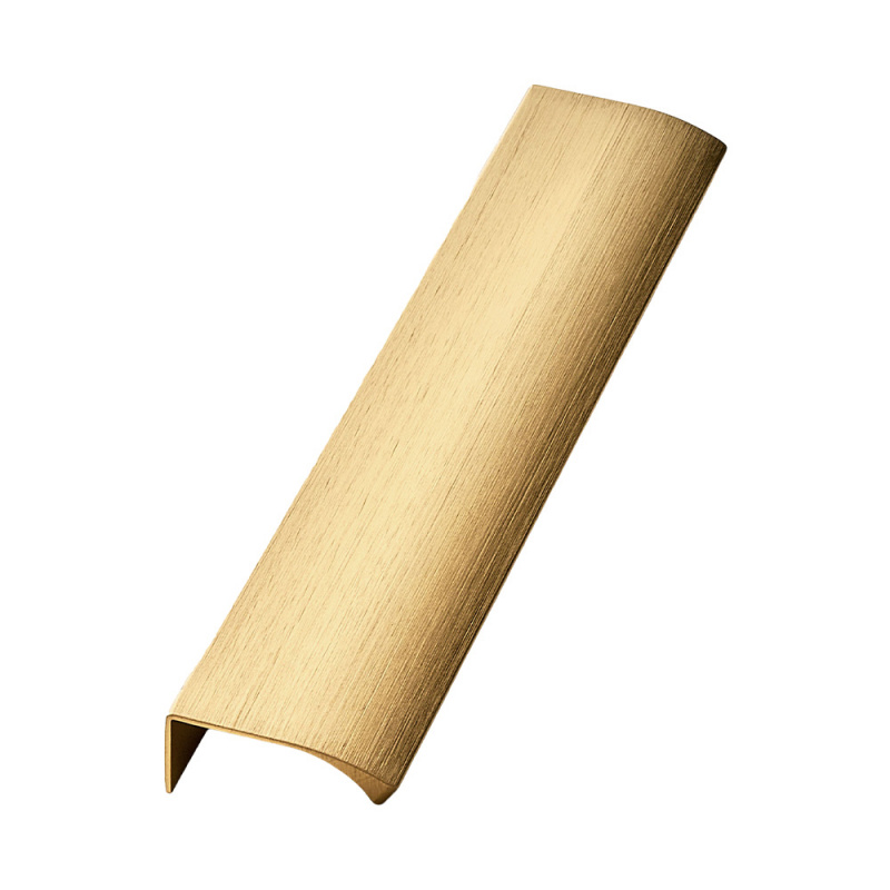 Profile handle Edge Straight - 200mm - Brushed brass