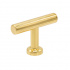 Knob T Viva - Polished brass Knob T Viva - Polished brass