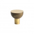 Knob Copenhagen - 25mm - Raw/Polished brass Knob Copenhagen - 25mm - Raw/Polished brass