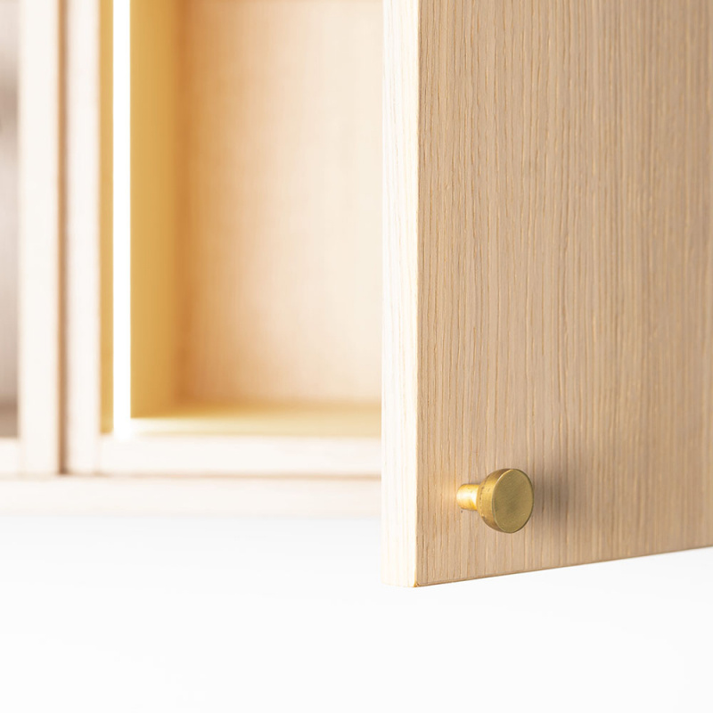 Knob Copenhagen - 25mm - Raw/Polished brass