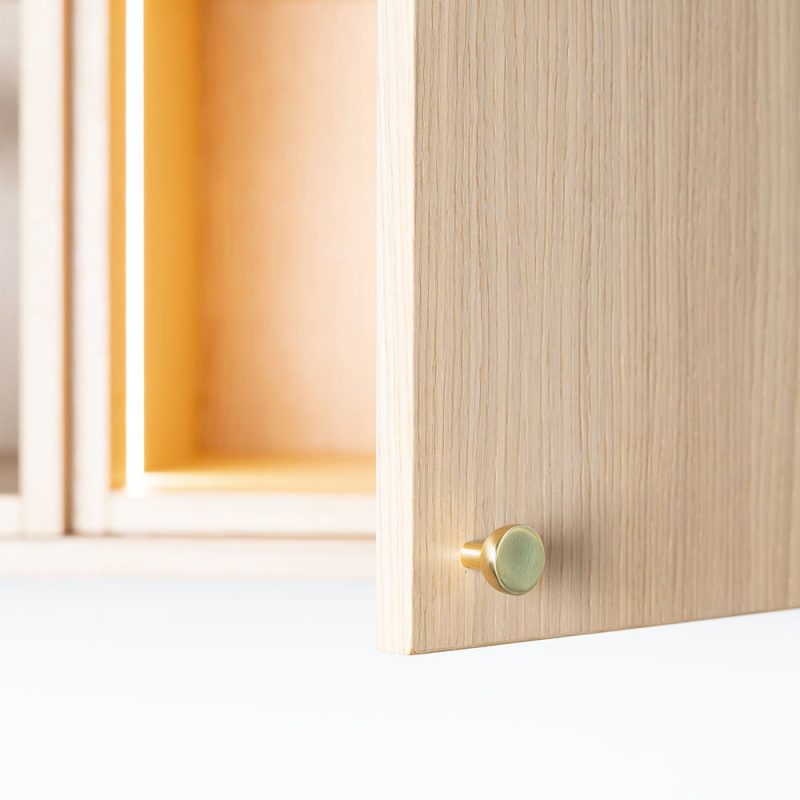 Knob Copenhagen - 25mm - Polished brass