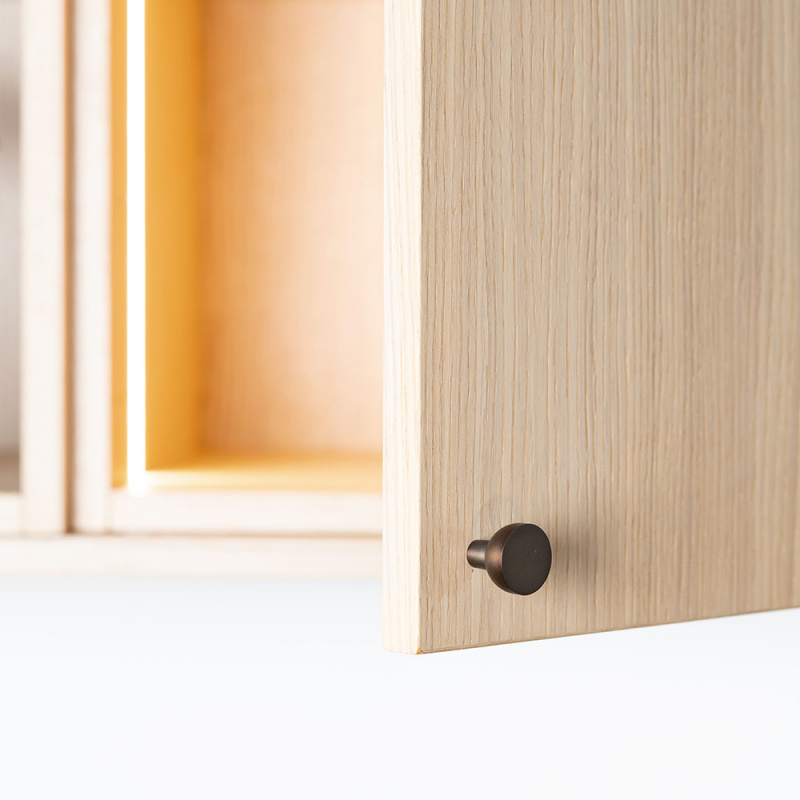 Knob Copenhagen - 25mm - Burnished brass