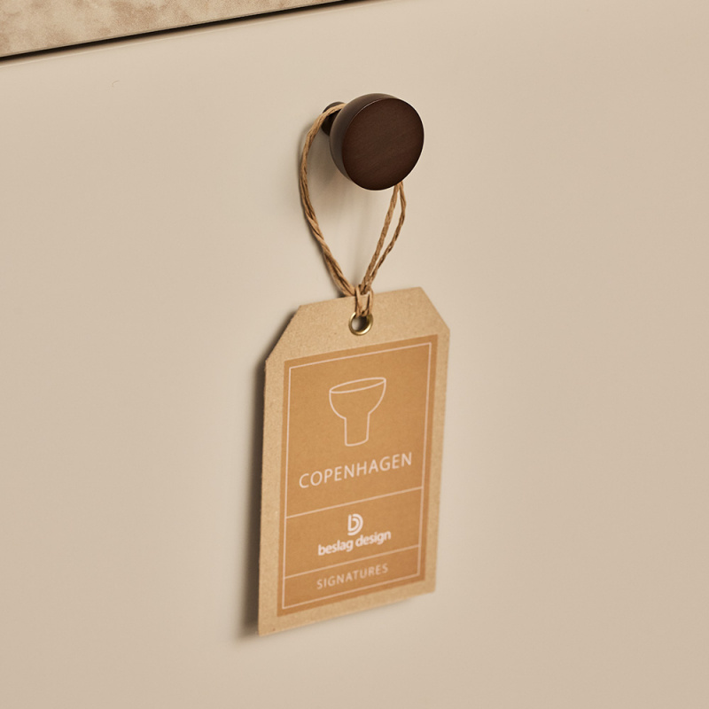 Knob Copenhagen - 25mm - Burnished brass