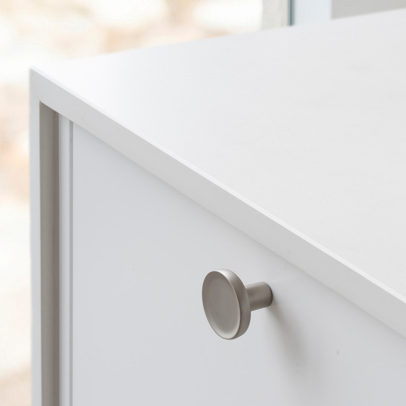 Knob Vibe Soft - 38mm - Stainless steel look