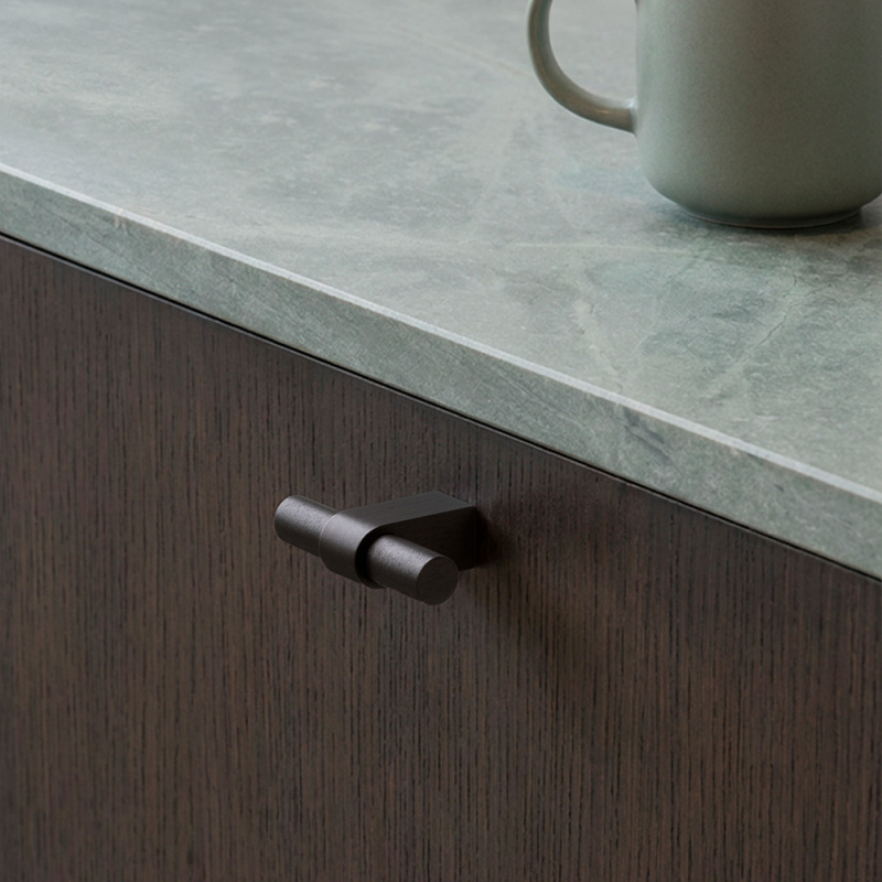Knob T Trace - Dark bronze
