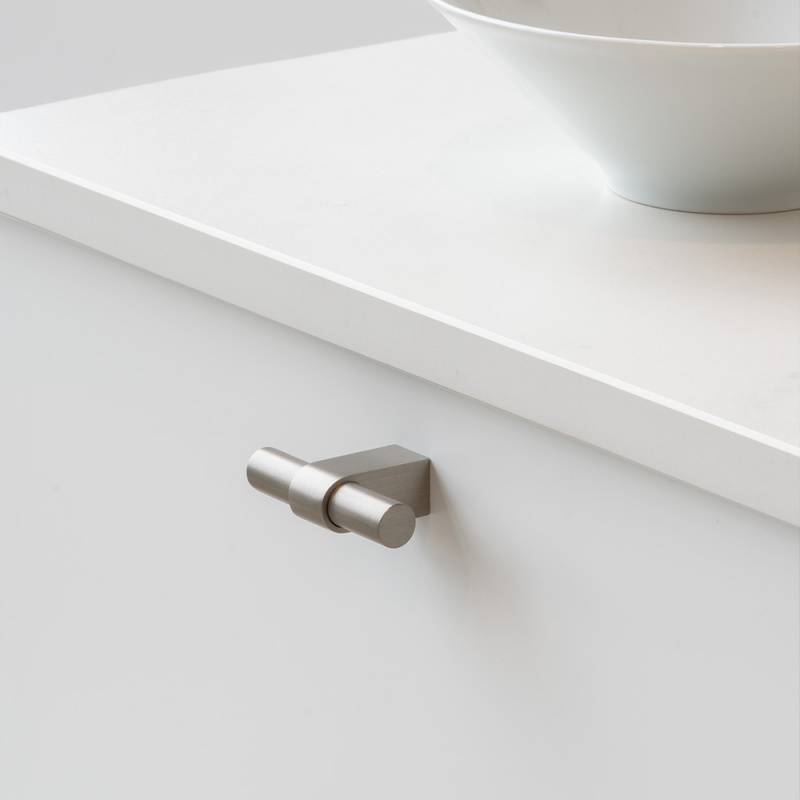 Knob T Trace - Stainless steel look