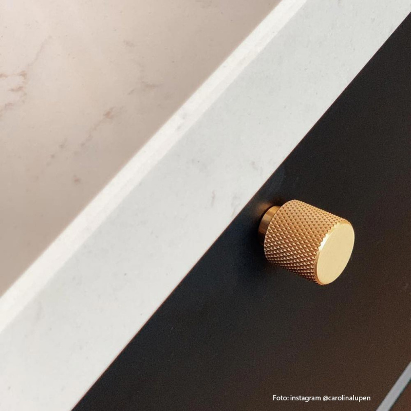 Knob Helix - 20mm - Brass