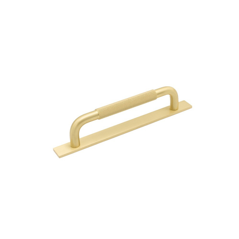 Handle Helix - Back Plate - 128mm - Brass