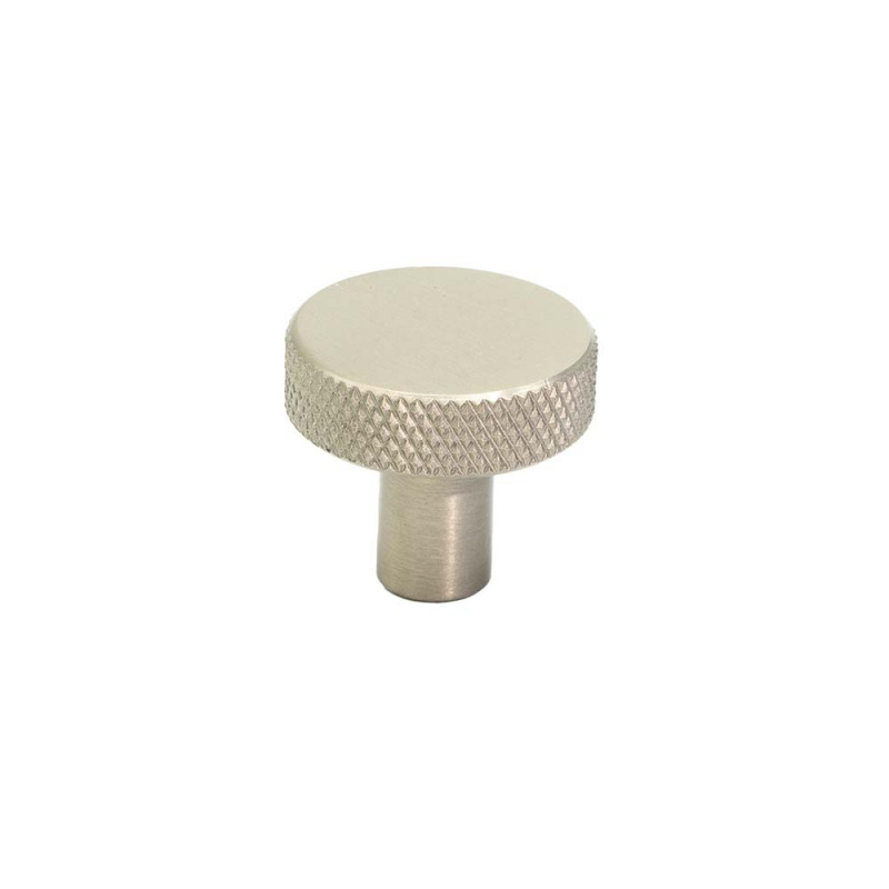 Knob Flat - 26mm - Stainless steel look