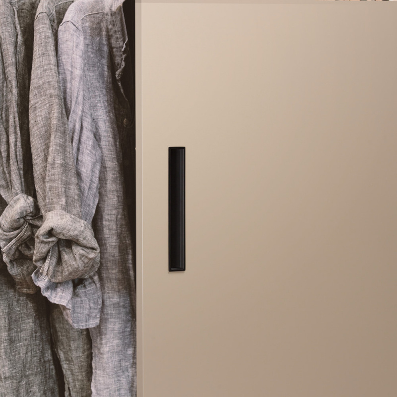 Recessed handle Cubic - Matt black