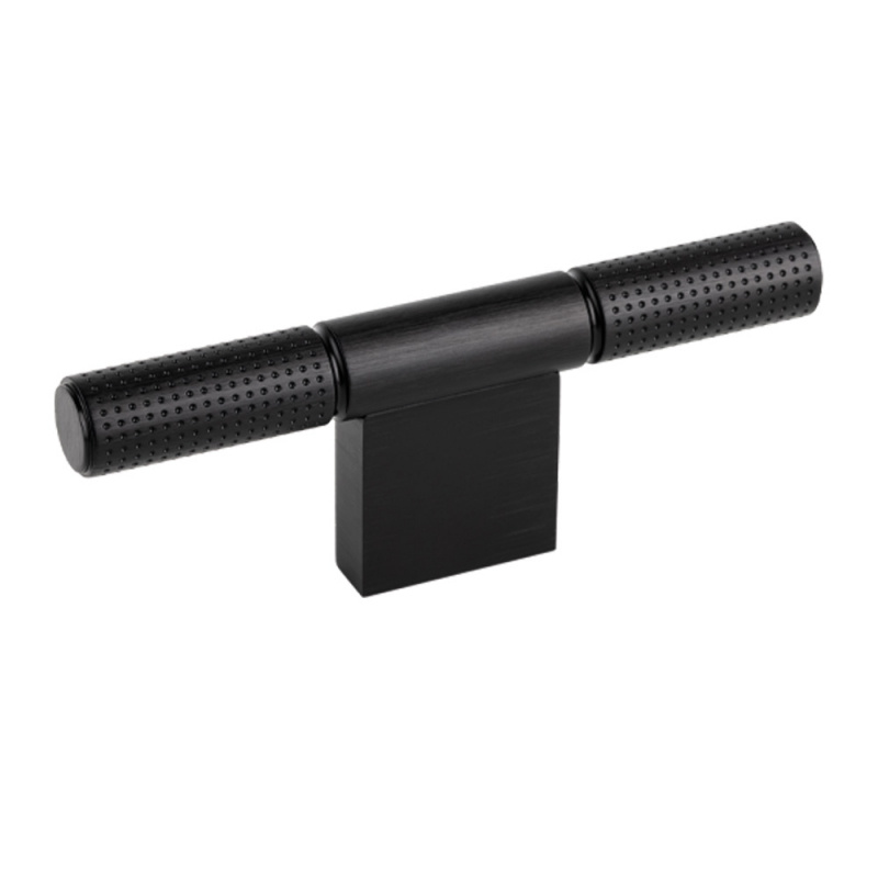 Knob T Point - Brushed black