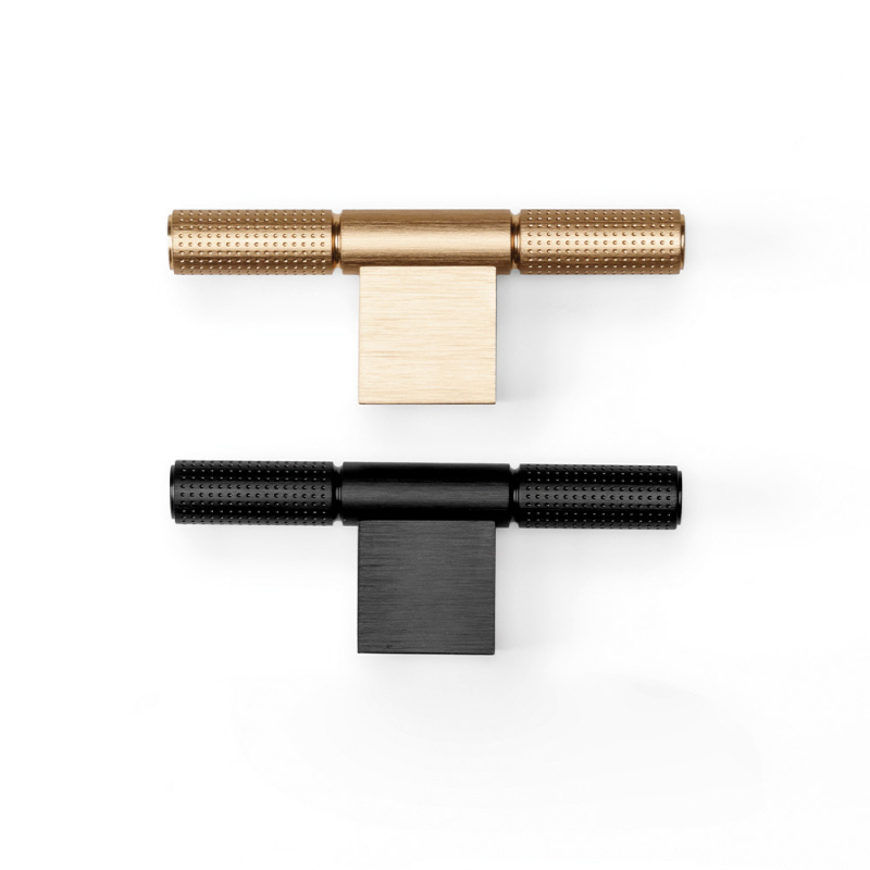 Knob T Point - Brushed black