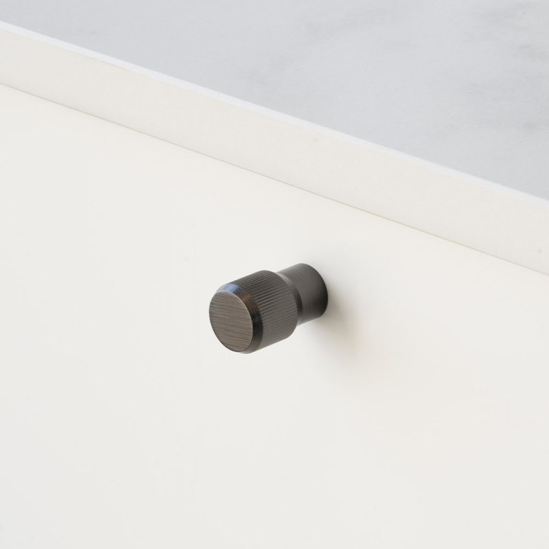 Knob Brooklyn - Brushed titanium black