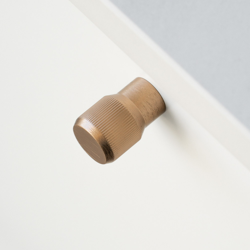 Knob Brooklyn - Dark brushed brass