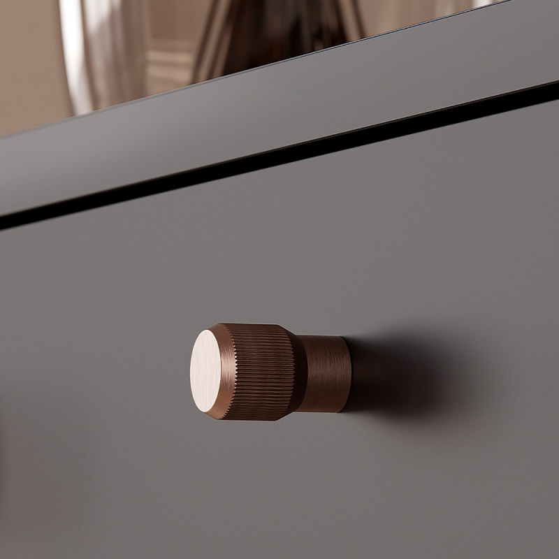 Knob Brooklyn - Brushed bronze