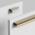 Handle Papillion - 32mm - Dark stained oak/matte brass Handle Papillion - 32mm - Dark stained oak/matte brass