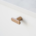 Knob T Face - Dark brushed brass Knob T Face - Dark brushed brass