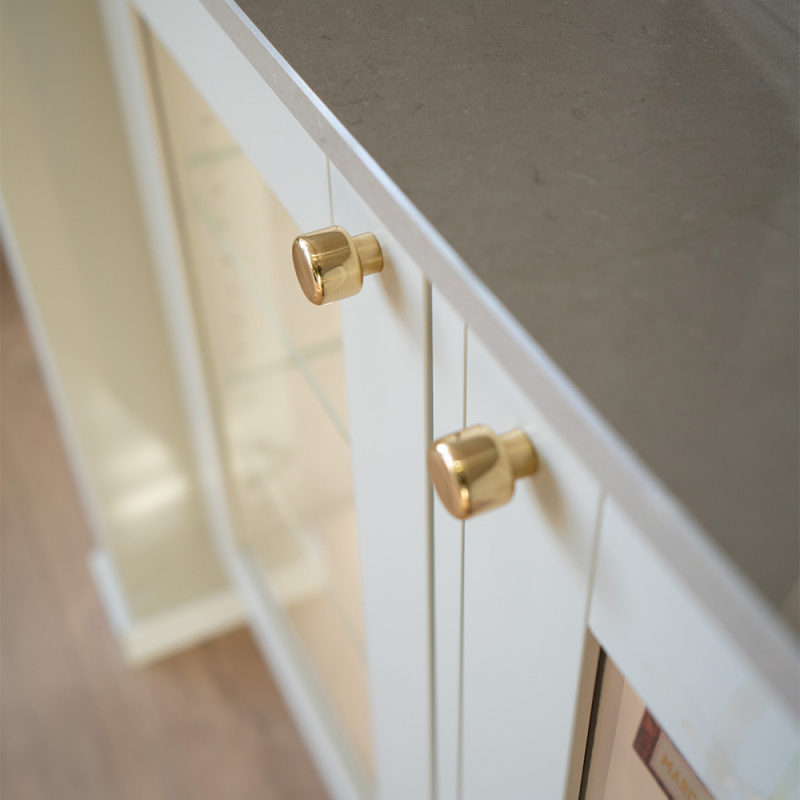 Knob Esther - 28mm - Polished brass