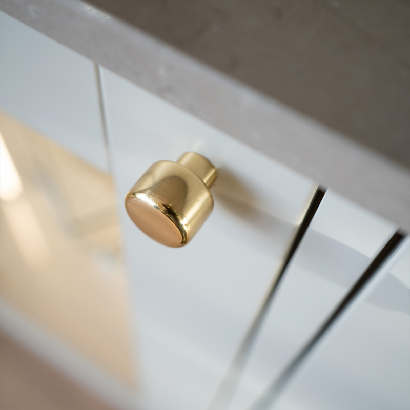 Knob Esther - 28mm - Polished brass