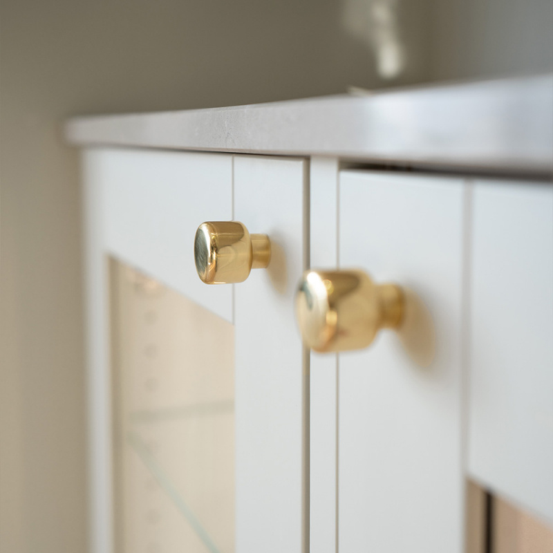 Knob Esther - 28mm - Polished brass