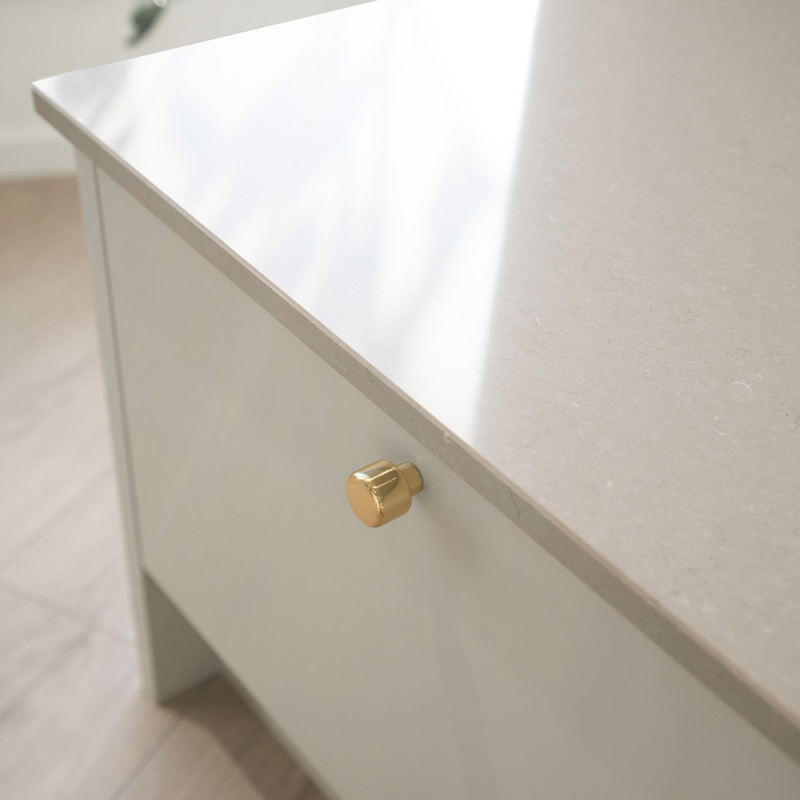 Knob Esther - 28mm - Polished brass