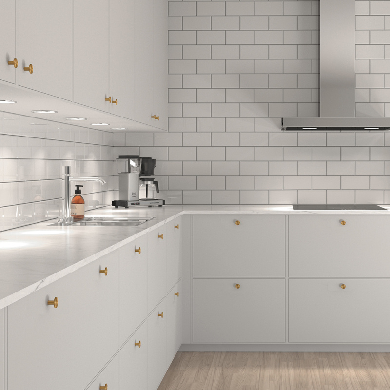 Knob Sture - Brushed brass obeh.