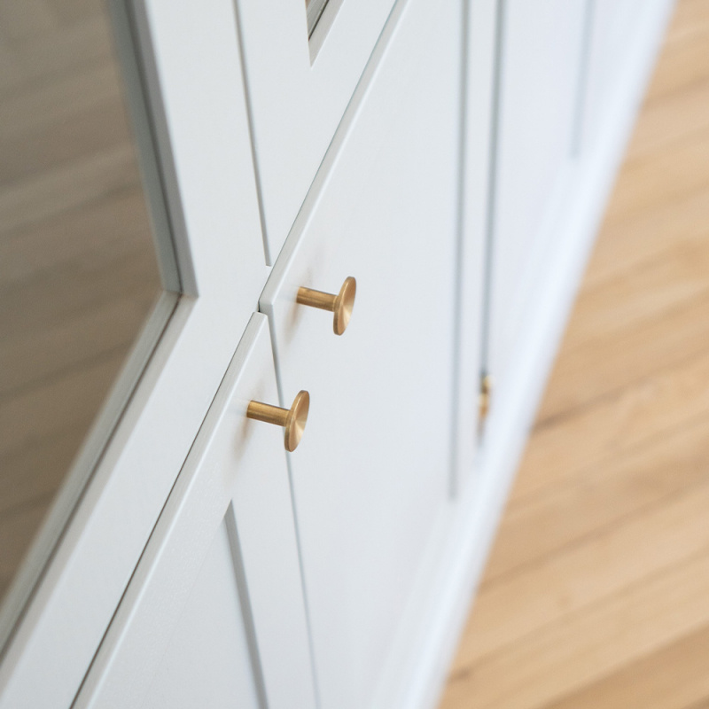 Knob Sture - 28mm - Brushed untreated brass