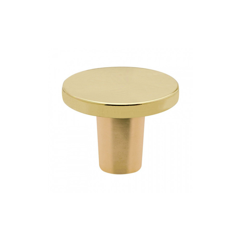 Knob Dalby - 25mm - Polished Untreated Brass