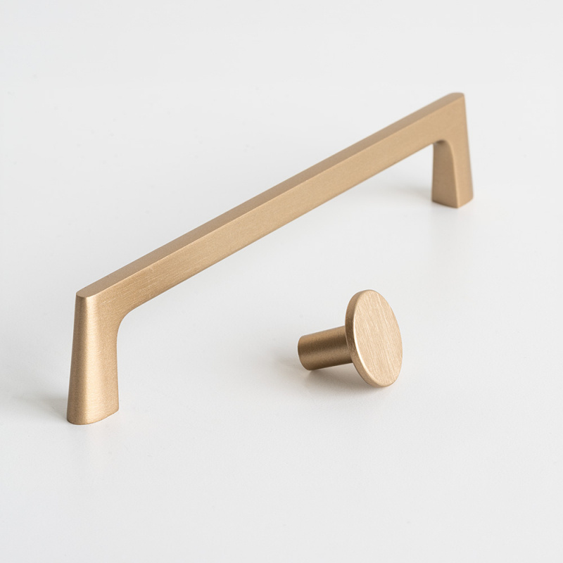 Knob Lund - 25mm - Brushed light gold