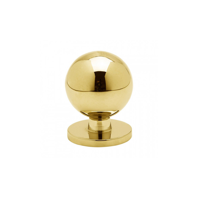 Knob Soliden - 25mm - Polished Brass