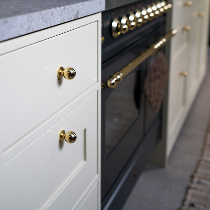 Knob Soliden - 25mm - Polished Brass