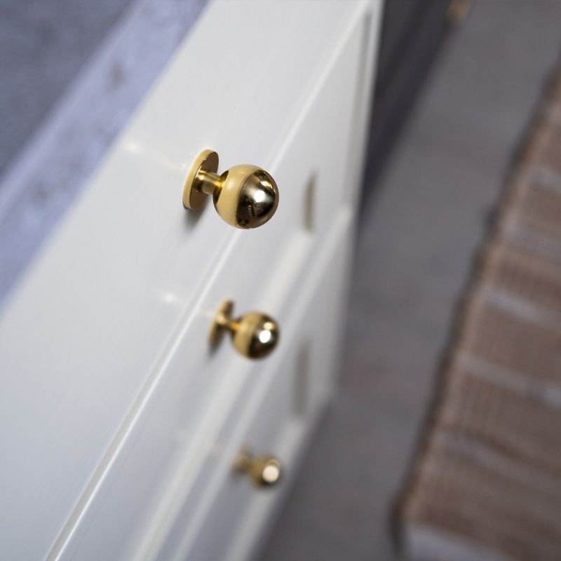 Knob Soliden - 25mm - Polished Brass