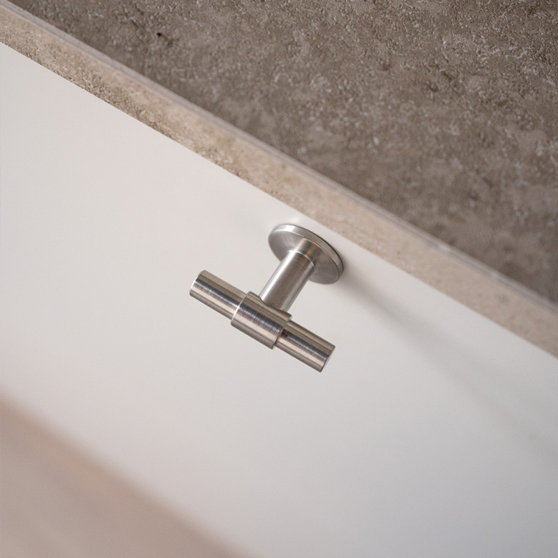 Knob T Uniform - Brushed stainless