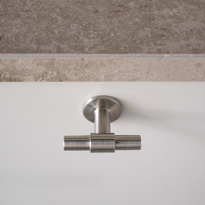 Knob T Uniform - Brushed stainless