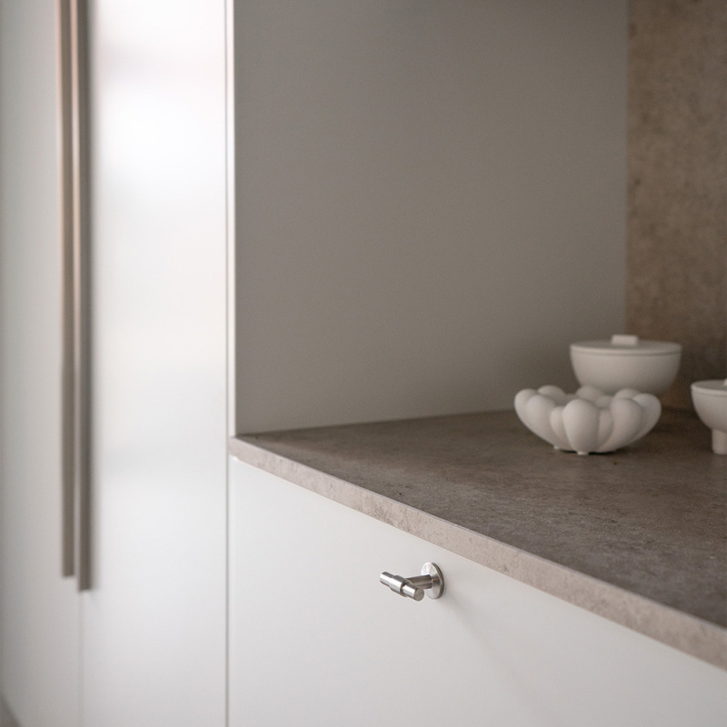 Knob T Uniform - Brushed stainless