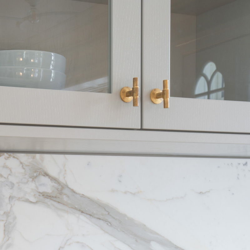 Knob T Uniform - Brass brushed untreated