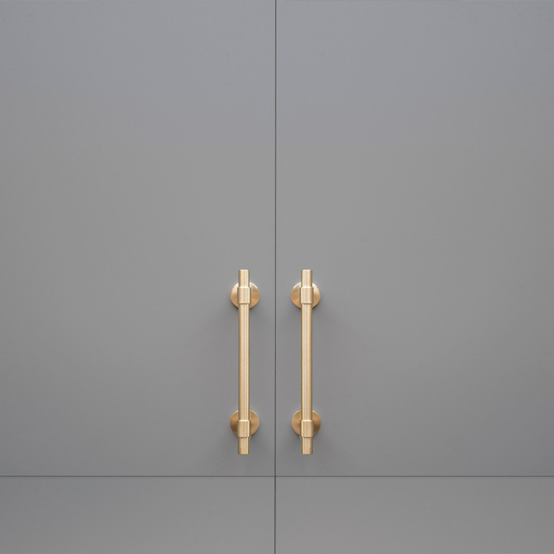 Handle Uniform - 128mm - Brushed untreated brass