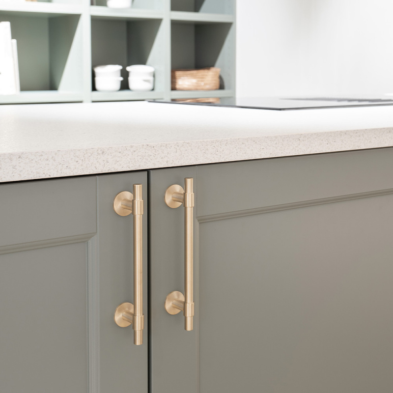 Handle Uniform - 128mm - Brushed untreated brass