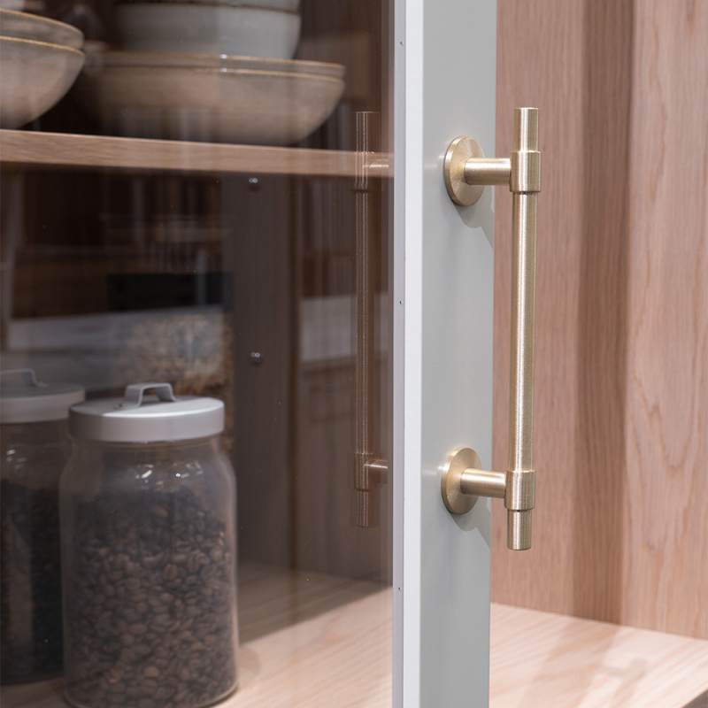 Handle Uniform - 128mm - Brushed untreated brass