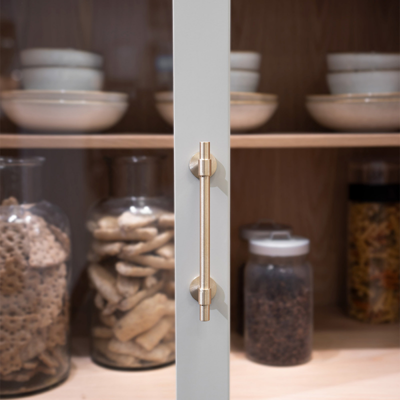 Handle Uniform - 128mm - Brushed untreated brass